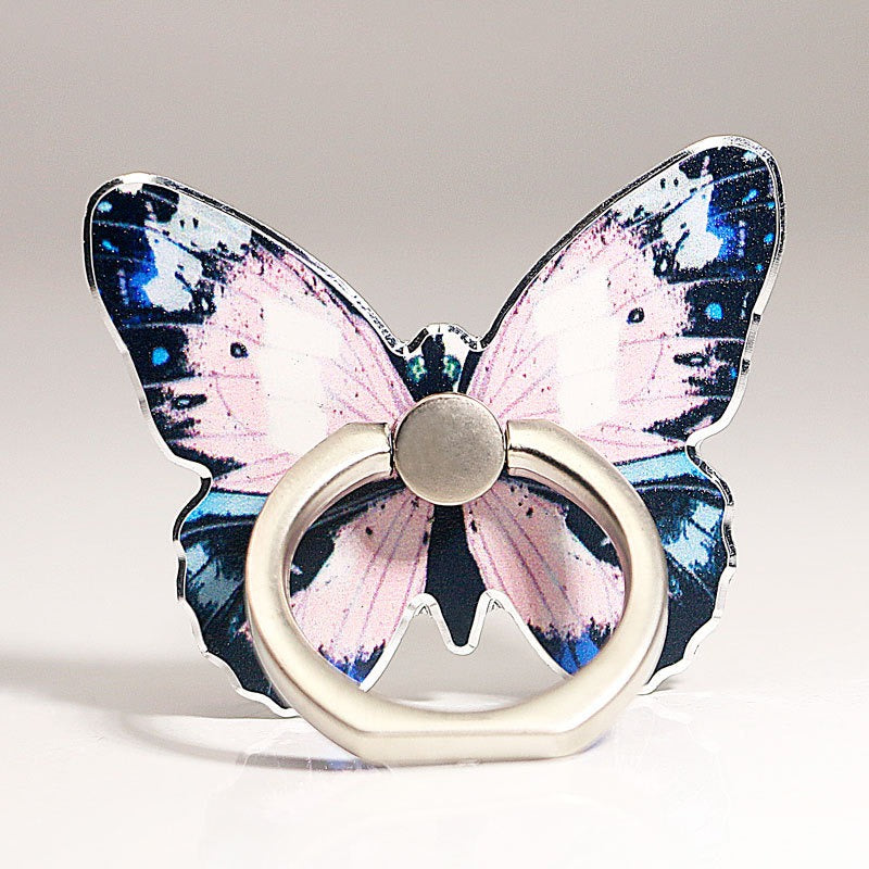Butterfly phone ring holder
