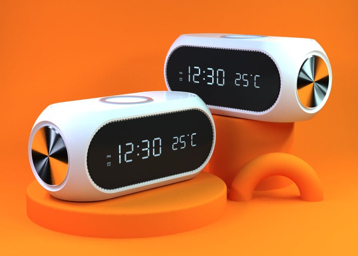 Multi-functional wireless charging clock