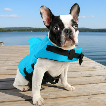 Dog Life Vest Summer Shark Pet Life Jacket Dog Clothes Dogs Swimwear Pets Swimming Suit